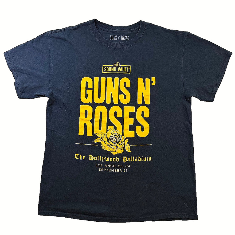 Guns N' Roses Hollywood Palladium 9/21/2019 Citi Sound Vault T-Shirt L